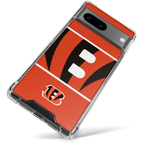 NFL Cincinnati Bengals Zone Block Google Pixel 7a Clear Case